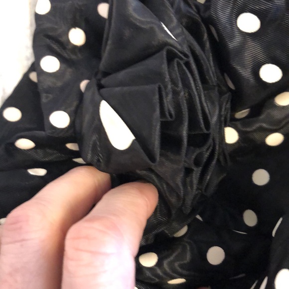 🎉HP! Vintage Victor Costa Prom Dress (1988!) with Polka Dots and Rhinestones - Picture 16 of 16